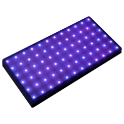 На фото светодиодная плитка видео 300х600 цвет фиолетовый